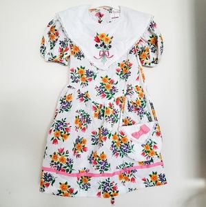 NWT vintage size 6 girls matching dress & purse